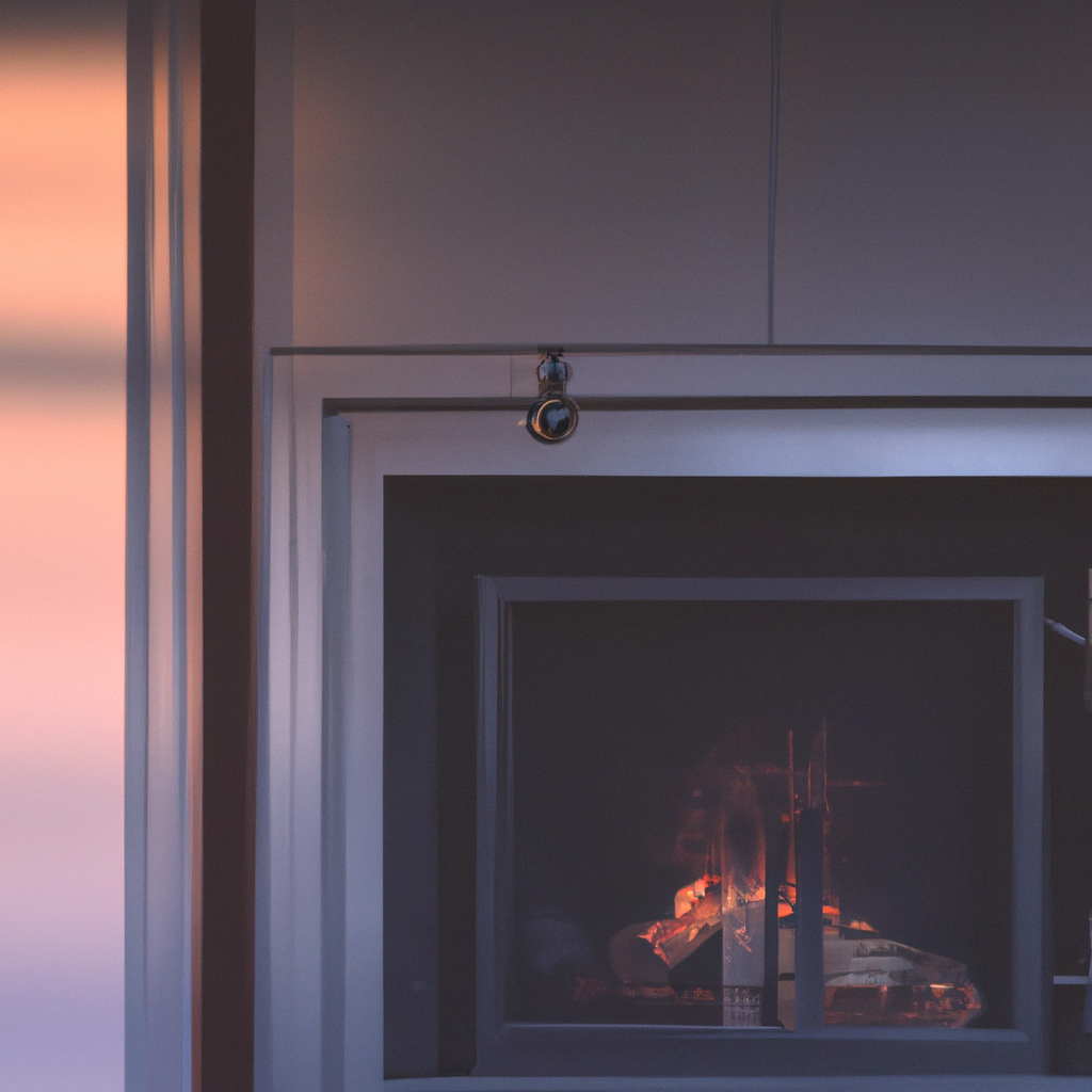 Clean, shiny fireplace after professional chimney sweep